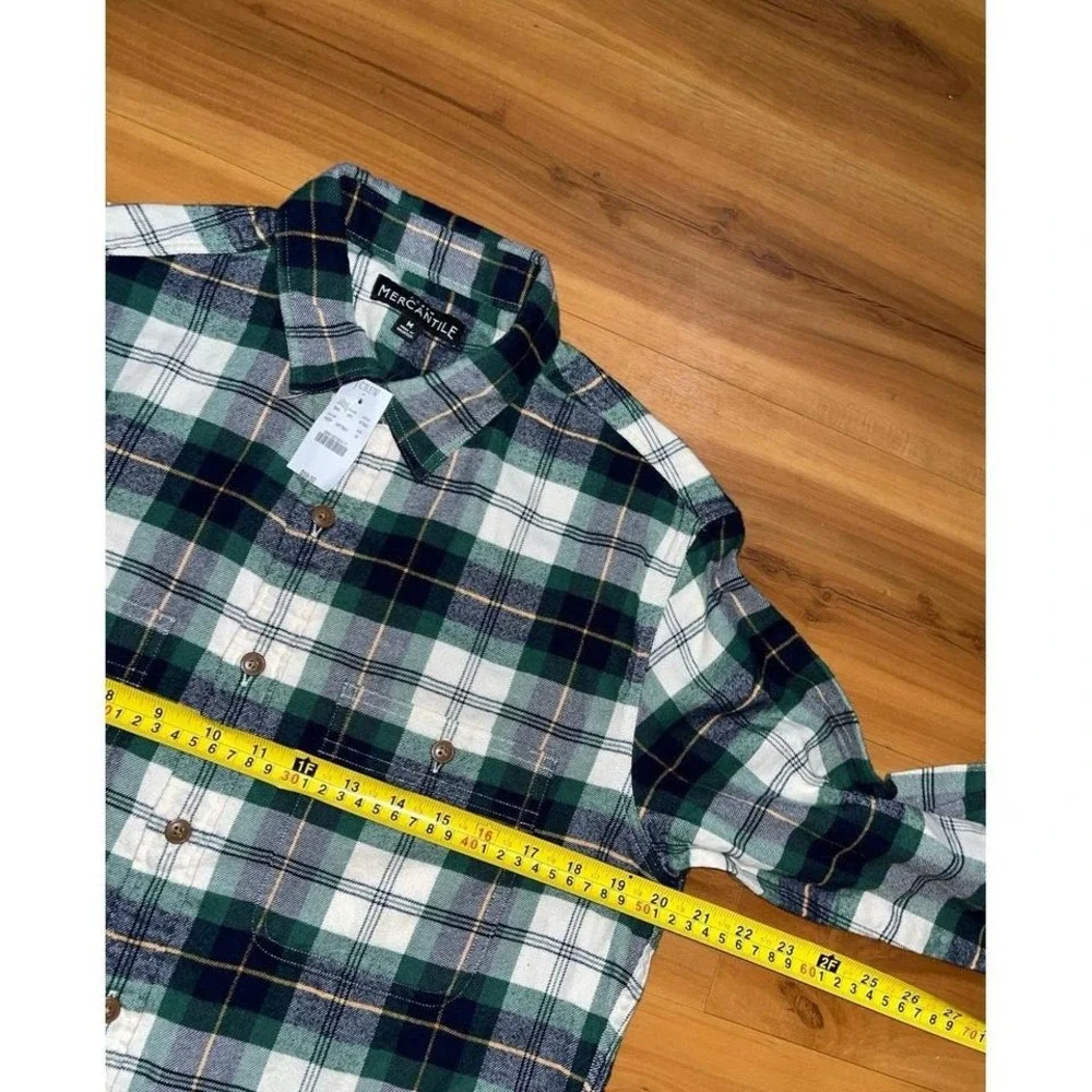 Mens NWT J. Crew‎ Flannel Plaid Button Down Pocket Casual Shirt